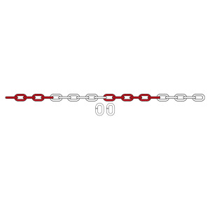 KIT CATENA 5MT + 2 AGGANCI PER COLONNINA DI SICUREZZA COD. CP104S