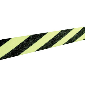 STRISCIA ANTISCIVOLO FOTOLUMENESCENTE 50X800MM COLORE GIALLO/NERO COD. L93415