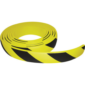 PARACOLPI IN ROTOLO 5 METRI IN GOMMA NBR H6CM GIALLO/NERO COD. PGV500