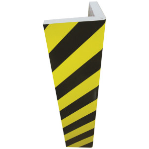PARACOLPI ANGOLARE IN GOMMA NBR L30 X H73CM GIALLO/NERO COD. PGV7325