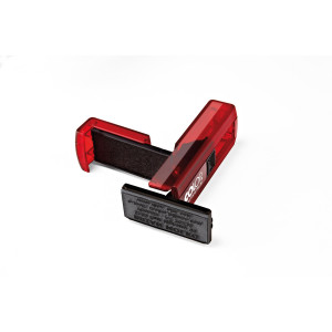 TIMBRO POCKET STAMP PLUS 30 18X47MM 5RIGHE AUTOINCHIOSTRANTE ROSSO COLOP COD. PSP30RU