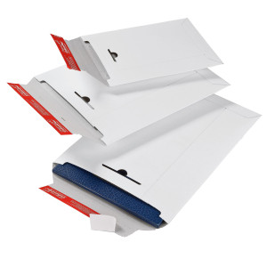 BUSTA A SACCO IN CARTONE BIANCO 310X445X30MM CON CHIUSURA AUTOADESIVA COD. CP012.07 CONFEZIONE DA 20