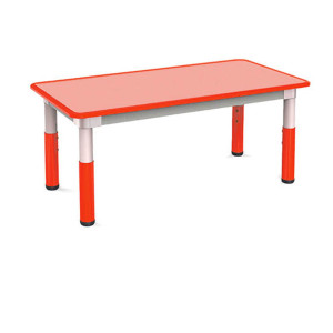 TAVOLO TELESCOPICO 120X60X46CM H46/58CM ROSSO CWR COD. 10870