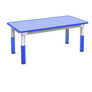 TAVOLO TELESCOPICO 120X60X46CM H46/58CM BLU CWR COD. 10872