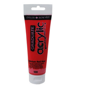 COLORE ACRILICO FINE GRADUATE TUBO 120 ML ROSSO CADMIO IMIT. DALER ROWNEY COD. D123120500