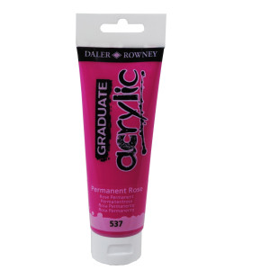 COLORE ACRILICO FINE GRADUATE TUBO 120ML ROSA PERMANENTE DALER ROWNEY COD. D123120537