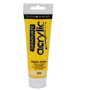 COLORE ACRILICO FINE GRADUATE TUBO 120ML GIALLO NAPOLI DALER ROWNEY COD. D123120634