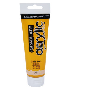 COLORE ACRILICO FINE GRADUATE TUBO 120ML ORO IMIT. DALER ROWNEY COD. D123120701