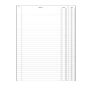 REGISTRO ENTRATE-USCITE 100PAG. 31X24,5CM DU135800000 DATA UFFICIO COD. DU135800000