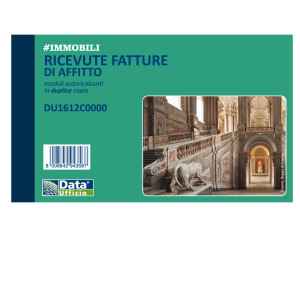 BLOCCO RICEVUTE/FATTURE AFFITTO 50/50COPIE AUTOR. 10X16,8CM DU1612C0000 COD. DU1612C0000