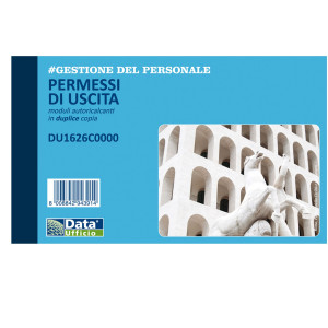 BLOCCO PERMESSI DI USCITA 50/50COPIE AUTOR. 10X16,8CM DU1626C0000 COD. DU1626C0000