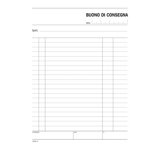 BLOCCO BUONI CONSEGNA 148X215MM 100FG DU164420000 COD. DU164420000
