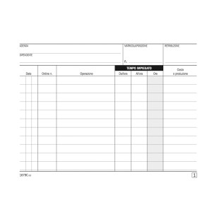 BLOCCO RAPPORTO LAVORI 50X2 AUTORIC. DU1679C0000 COD. DU1679C0000