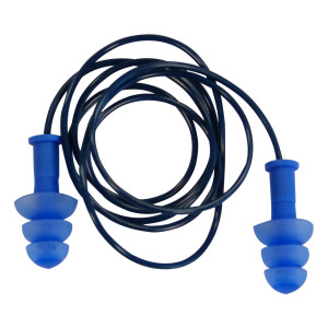 SACCHETTO 10 PAIA DI TAPPI RILEVABILI BLU CON CORDINO COD. CONICFIRDE010BL