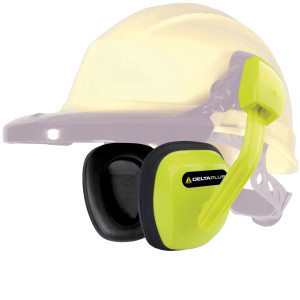CUFFIE ANTIRUMORE PER ELMETTI GIALLO FLUO SUZUKA2 DELTAPLUS COD. SUZU2JAFL