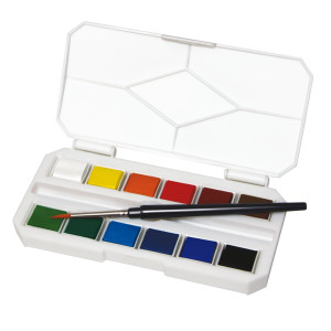 SET ACQUERELLI ON THE GO 12 COLORI+PENNELLO DOM COD. 11475