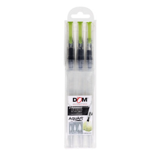 SET 3 PENNELLI CON SERBATOIO RICARICABILE PUNTE ASS. FINE/MEDIA/GRANDE DOM COD. 12060
