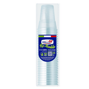 25 BICCHIERI 250ML DIAMANT PS REUSE DOPLA COD. 22633