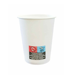 50 BICCHIERI IN CARTA CON MARCATURA S.U.P 350ML DOPLA GREEN COD. 42135