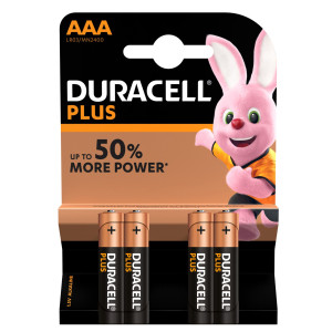 BLISTER 4 PILE MN2400 DURACELL PLUS 100 - MINISTILO AAA COD. DURMN2400LLX