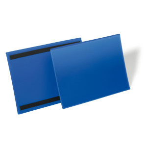 50 BUSTE IDENTIFICAZIONE MAGNETICHE 297X210MM (A4-ORIZ.) ART.1745 BLU DURABLE COD. 1745-07