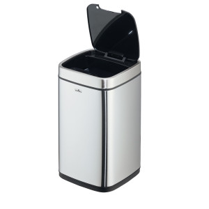 CESTINO CON SENSORE NO TOUCH 12L ARGENTO METALLIZZATO DURABLE COD. 3421-23