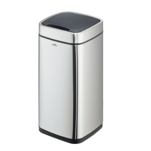 CESTINO CON SENSORE NO TOUCH 21L ARGENTO METALLIZZATO DURABLE COD. 3422-23