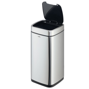 CESTINO CON SENSORE NO TOUCH 21L ARGENTO METALLIZZATO DURABLE COD. 3422-23