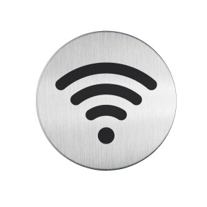 PITTOGRAMMA D 8,3CM 'WI-FI' IN ACCIAIO COD. 4785-23