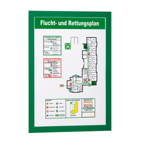 CORNICE ESPOSITIVA ADESIVA DURAFRAME A4 21X29,7CM VERDE DURABLE COD. 4872-05