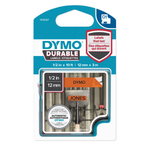 NASTRO DYMO TIPO D1 DURABLE (12MMX3MT) NERO/ARANCIONE 1978367 COD. 1978367