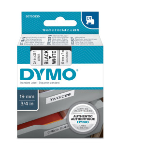 VALUE PACK 10 NASTRI DYMO TIPO D1 (19MMX7MT) NERO/BIANCO S0720830 COD. 2093098