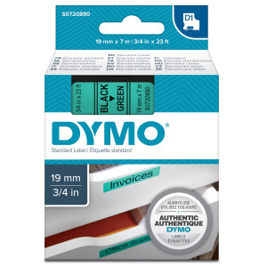 NASTRO DYMO TIPO D1 (19MMX7MT) NERO/VERDE 458090 COD. S0720890