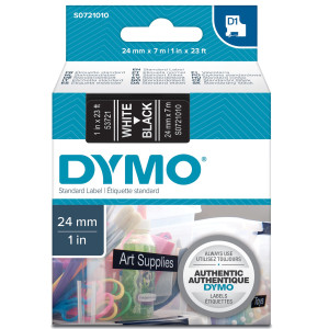 NASTRO DYMO TIPO D1 (24MMX7MT) BIANCO/NERO 537210 COD. S0721010