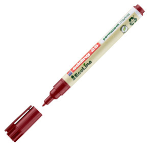 MARCATORE PERMANENTE 25 ECOLINE PUNTA TONDA 1.0MM ROSSO EDDING COD. 4-25002 CONFEZIONE DA 10