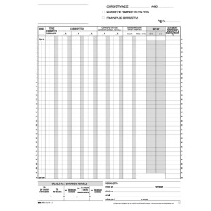 REGISTRO PRIMA NOTA IVA CORRISPETTIVI 29,7X23 25/25 FG AUTORIC. E2102A COD. E2102A