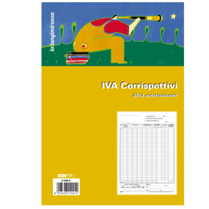 REGISTRO PRIMA NOTA IVA CORRISPETTIVI 29,7X23 25/25 FG AUTORIC. E2102A COD. E2102A