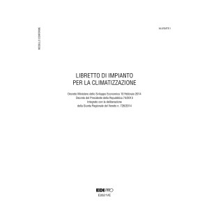 LIBRETTO IMPIANTO CLIMATIZZAZIONE VENETO 297X210MM 48PAG E2621VE EDIPRO COD. E2621VE