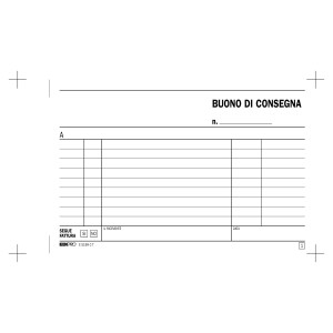 BLOCCO BUONI CONSEGNA 10X17CM 33FG 3 COPIE AUTORIC. E5199CT COD. E5199CT