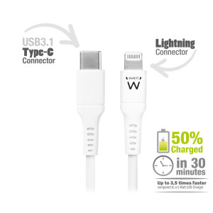 CAVO USB-C/LIGHTNING PER SMARTPHONE E TABLET 1MT EMINENT COD. 486622606