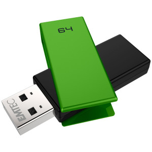 MEMORIA USB 2.0 C350 64GB VERDE COD. ECMMD64GC352