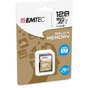 SDXC EMTEC 128GB CLASS 10 GOLD + COD. ECMSD128GXC10GP