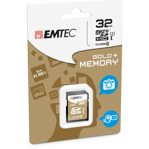 SDHC EMTEC 32GB CLASS 10 GOLD + COD. ECMSD32GHC10GP