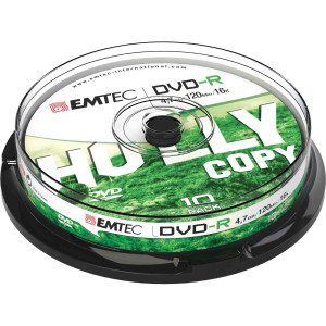 DVD-R EMTEC4,7GB 16X SPINDLE (KIT 10ZP) COD. ECOVR471016CB