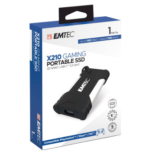 EMTEC SSD 3.2GEN2 X210 1TB PORTATILE GAMING COD. ECSSD1TX210G