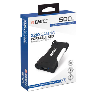 EMTEC SSD 3.2GEN2 X210 500GB PORTATILE GAMING COD. ECSSD500GX210G