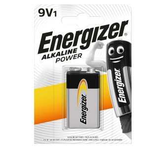 BLISTER 1 PILA TRANSISTOR 9V - ENERGIZER ALKALINE POWER COD. E300804100