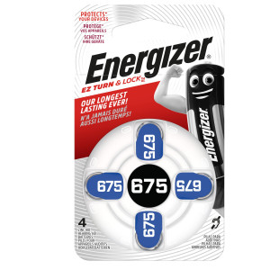 BLISTER 4 PILE PER APPARECCHI ACUSTICI 675 ZINC AIR ENERGIZER COD. E300818800