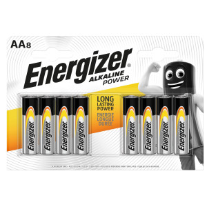 BLISTER 8 PILE STILO AA - ENERGIZER ALKALINE POWER COD. E300839400