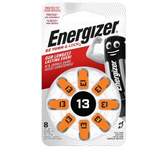 BLISTER 8 PILE PER APPARECCHI ACUSTICI 13 ZINC AIR ENERGIZER COD. E301431600